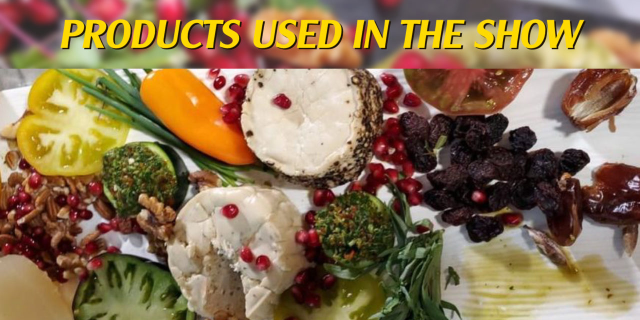 Products used in the show