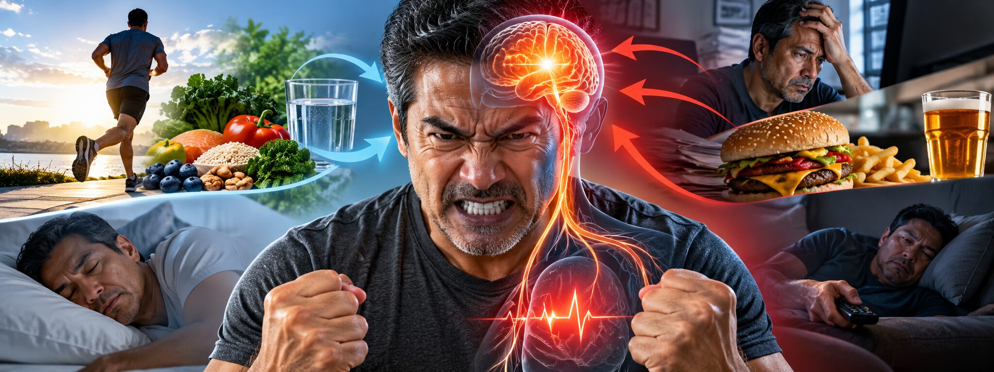 How Physical Health shapes your anger response